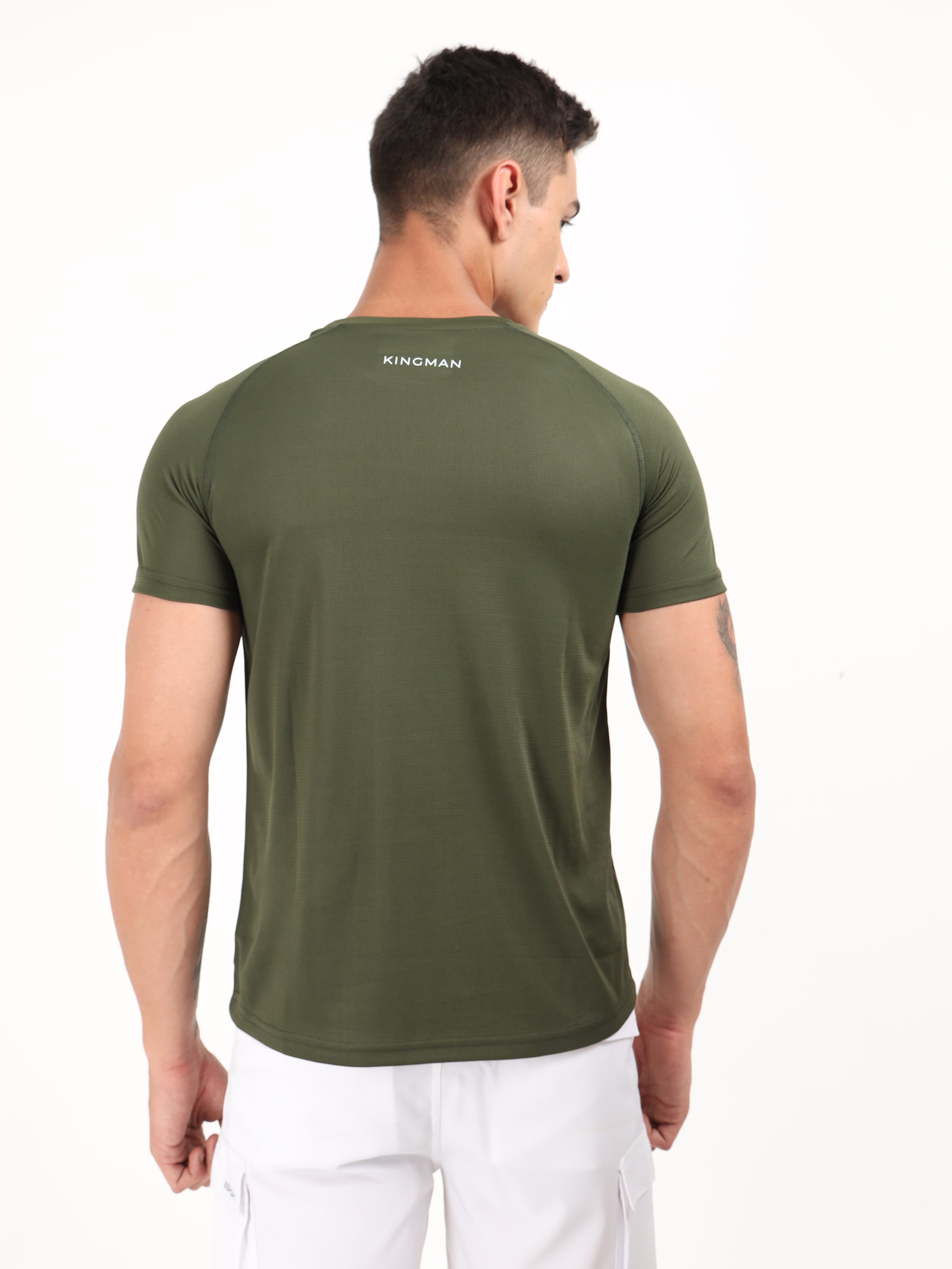 Olive Green Dry Fit T-Shirt