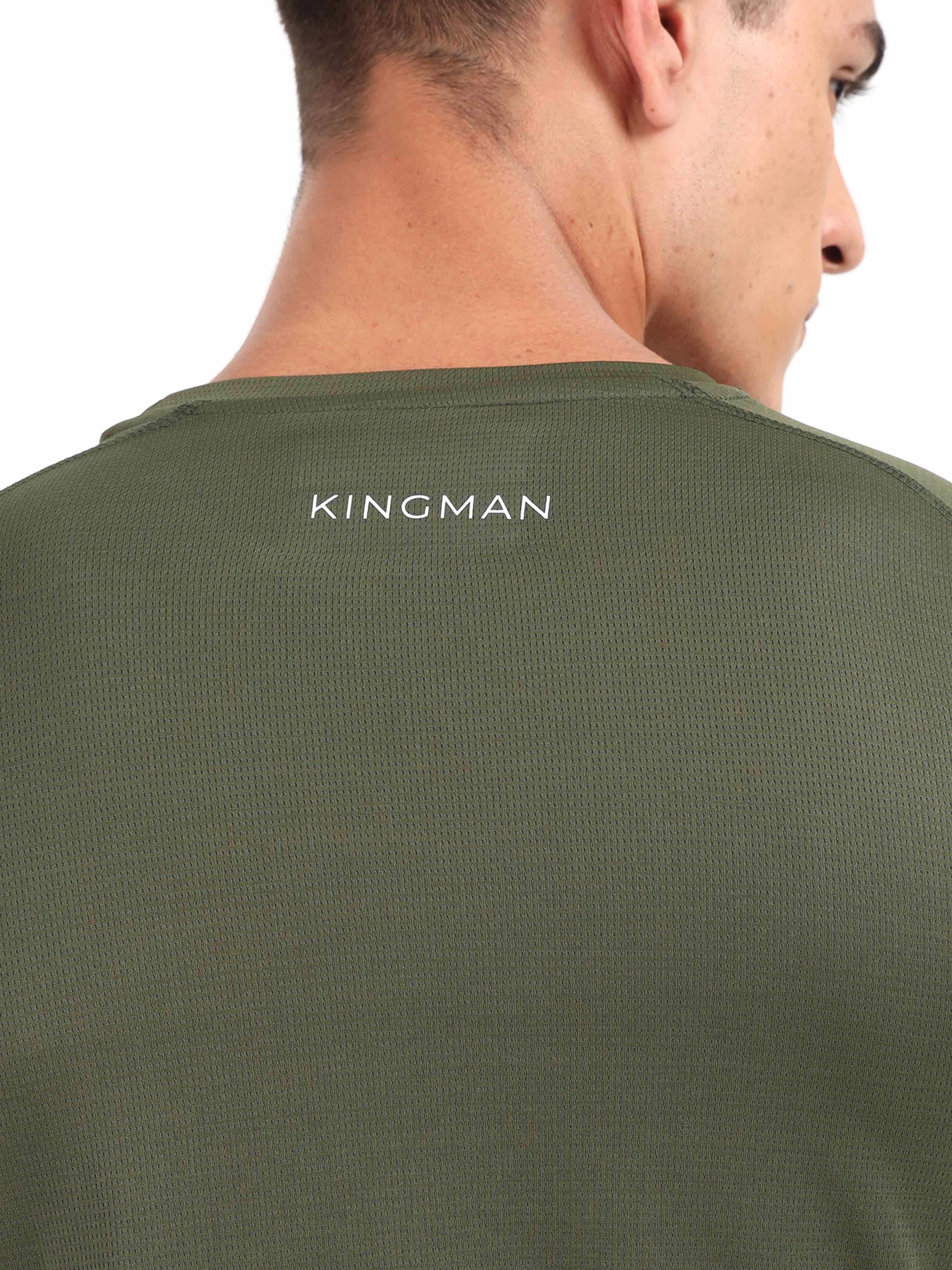 Olive Green Dry Fit T-Shirt