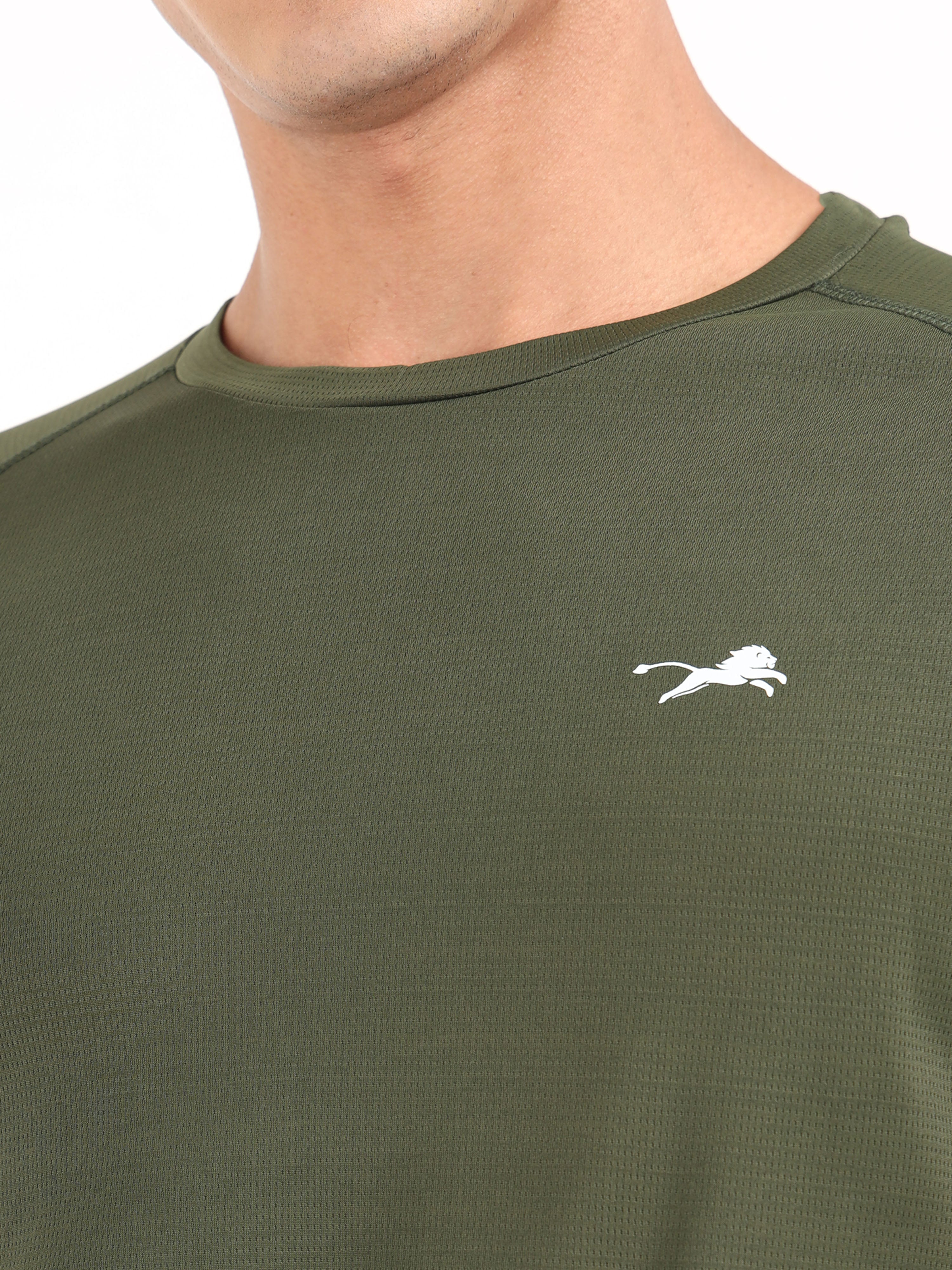 Olive Green Dry Fit T-Shirt
