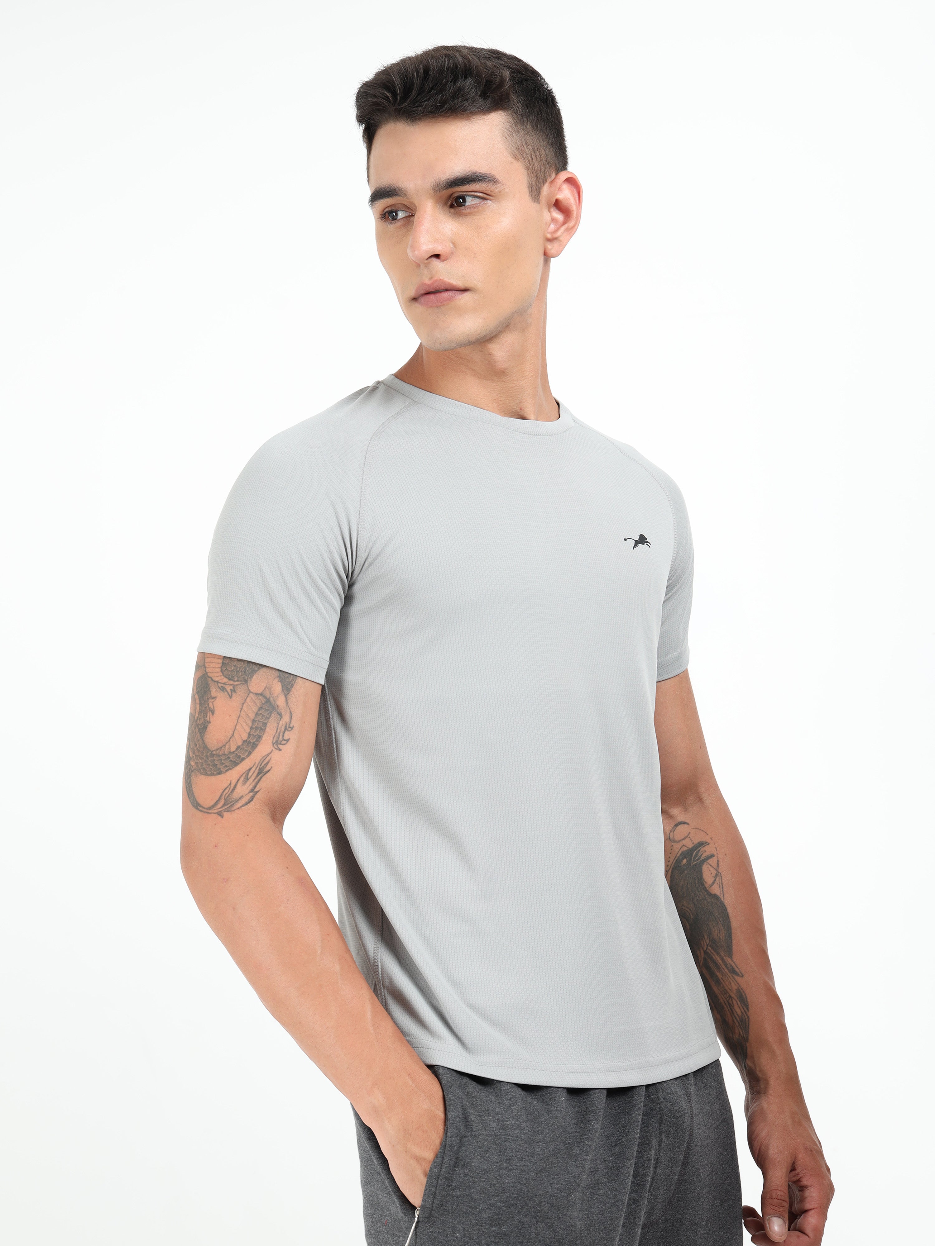 Grey Dry Fit T-Shirt