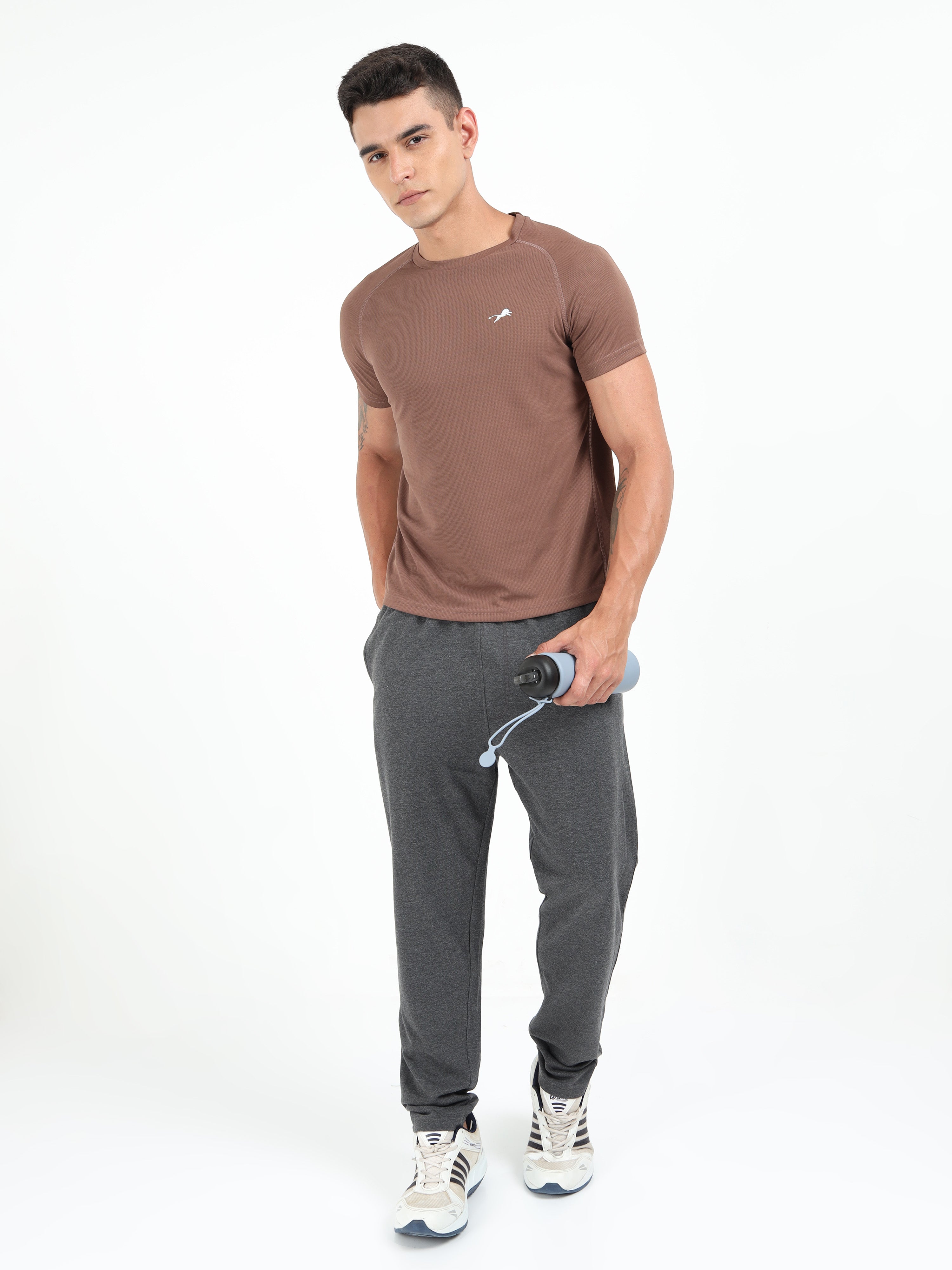 Brown Dry Fit T Shirt