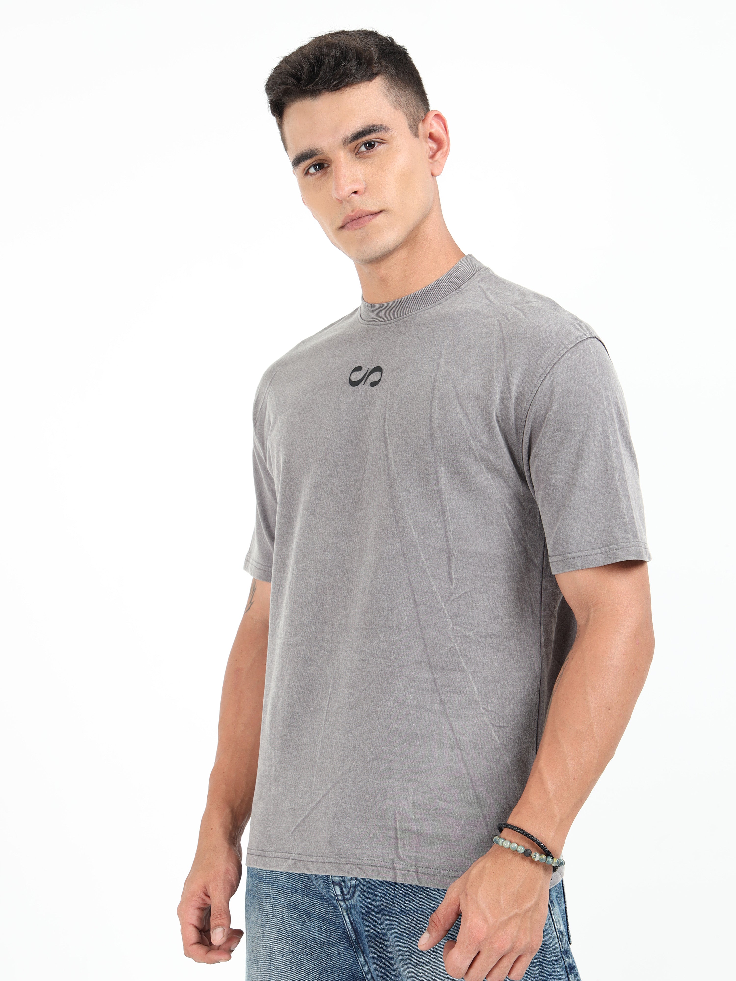 Grey Vintage Washed Oversized T-Shirt