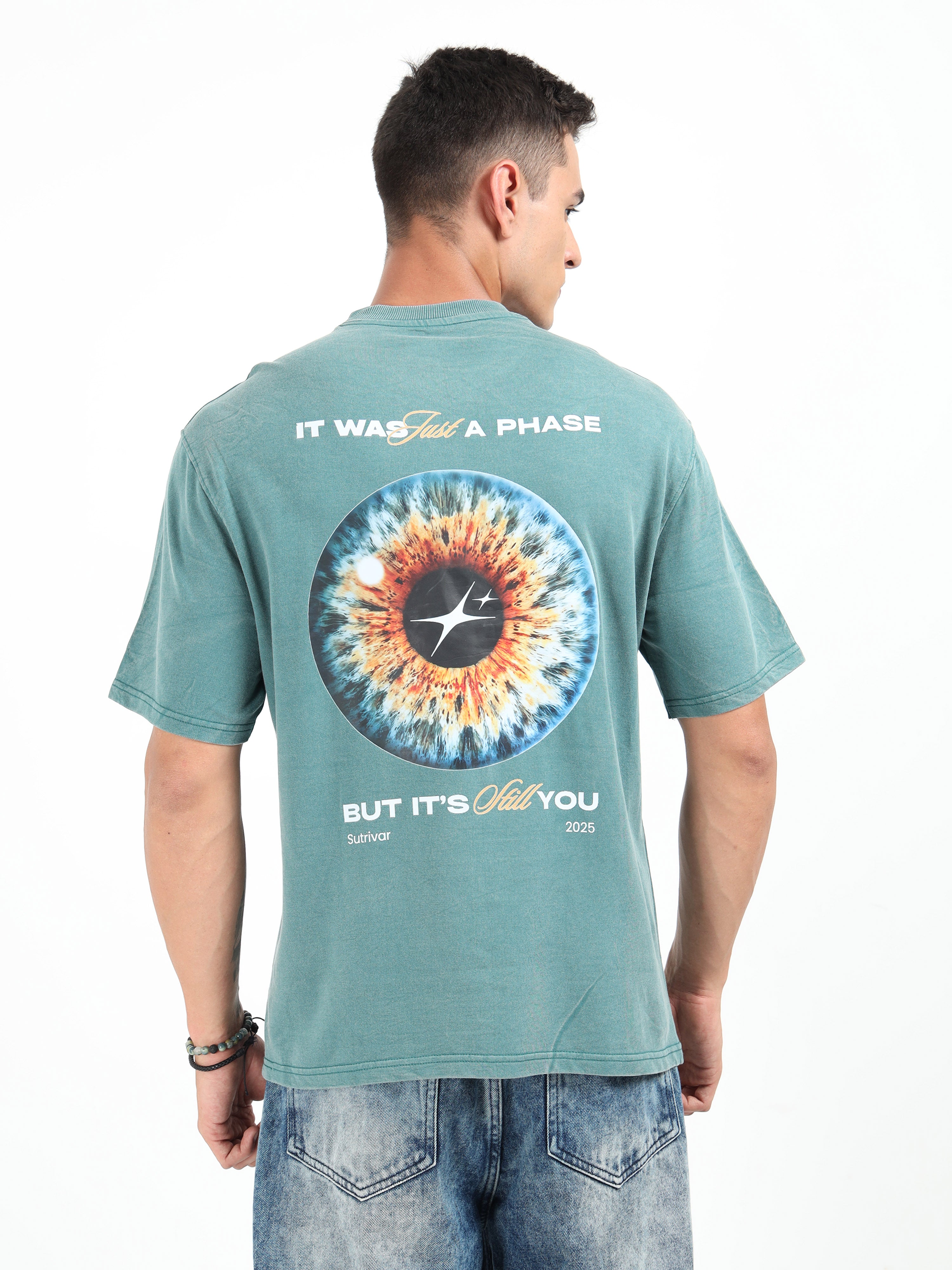 Pine Green Vintage Washed Oversized T-Shirt