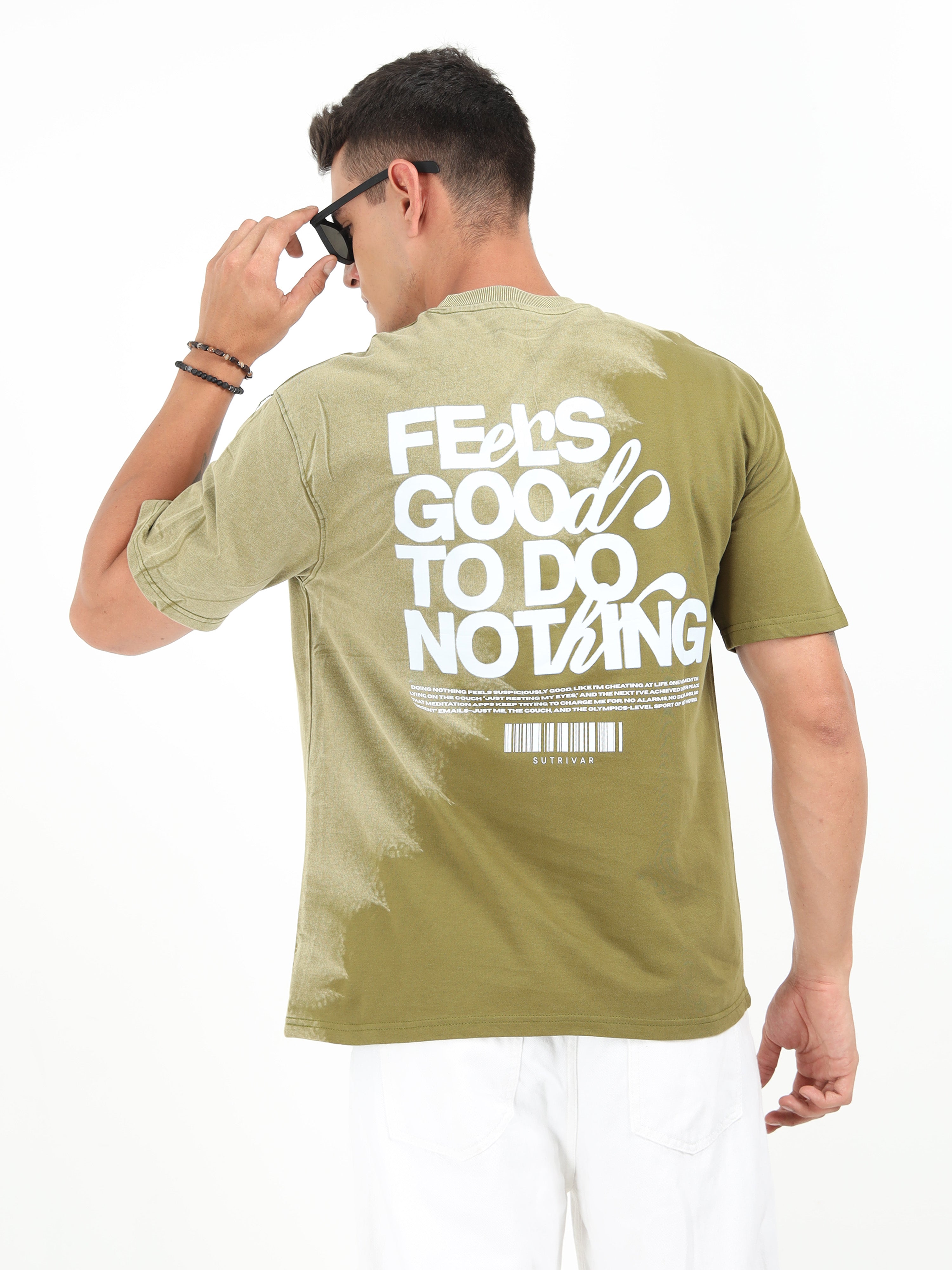 Army Dual Washed Oversized T-Shirt