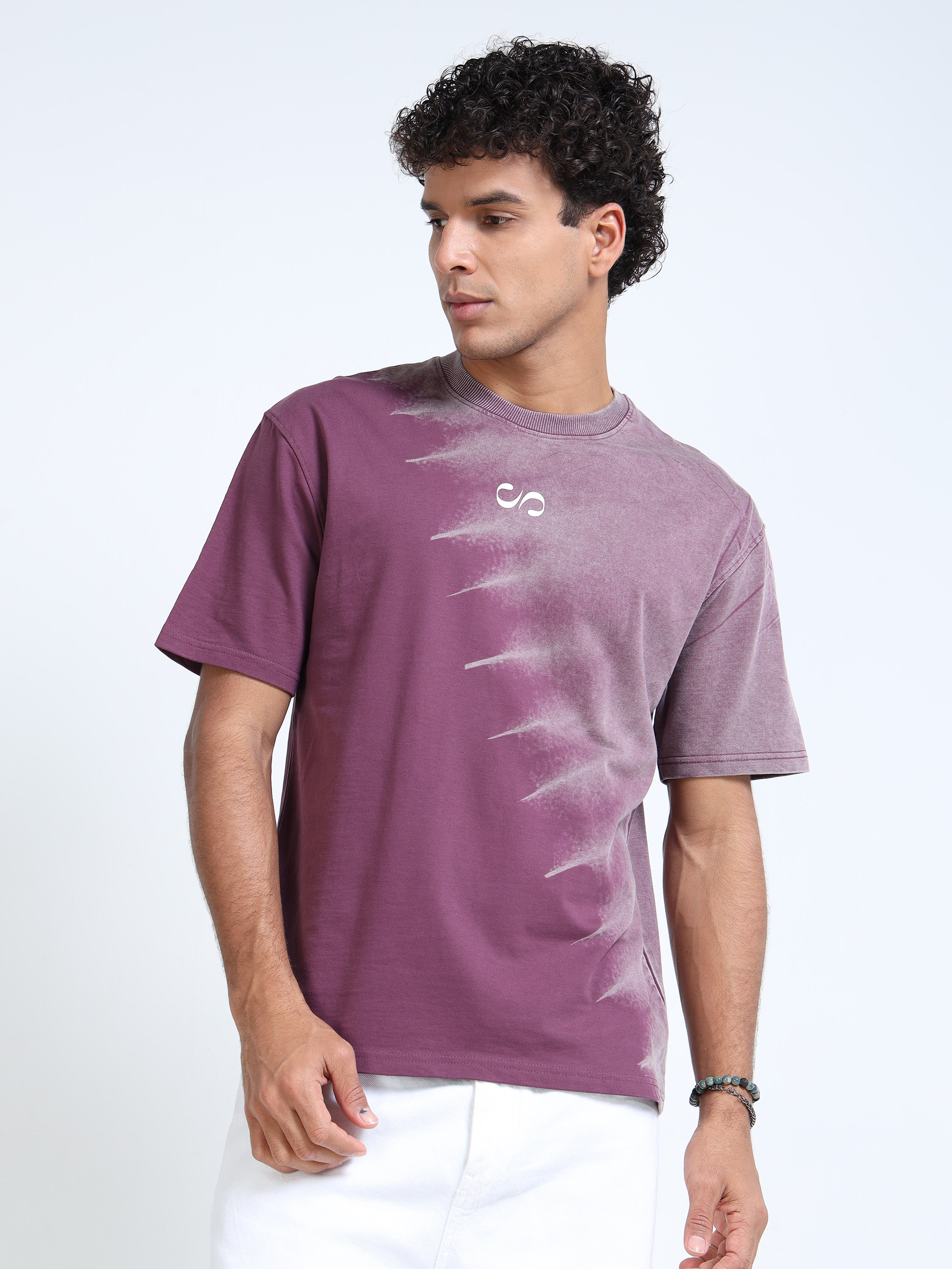 Dark Dusk Dual Washed Oversized T-Shirt