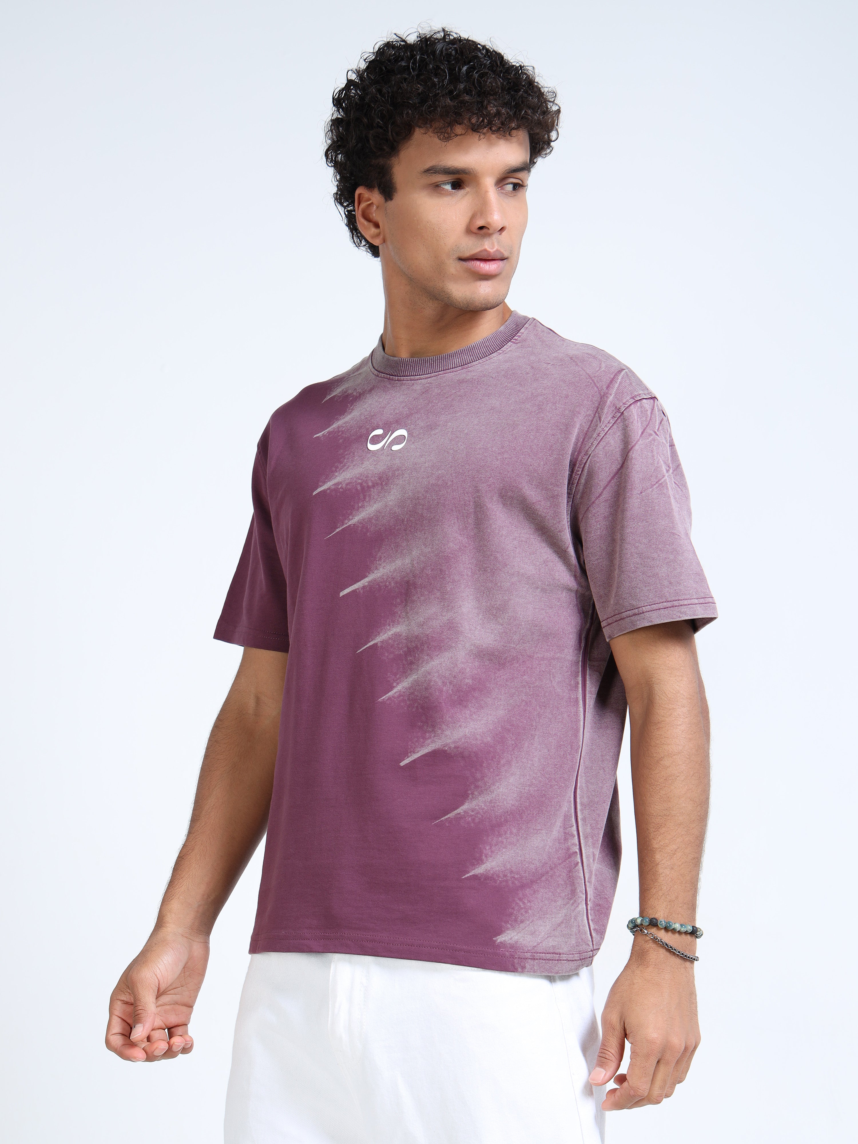 Dark Dusk Dual Washed Oversized T-Shirt