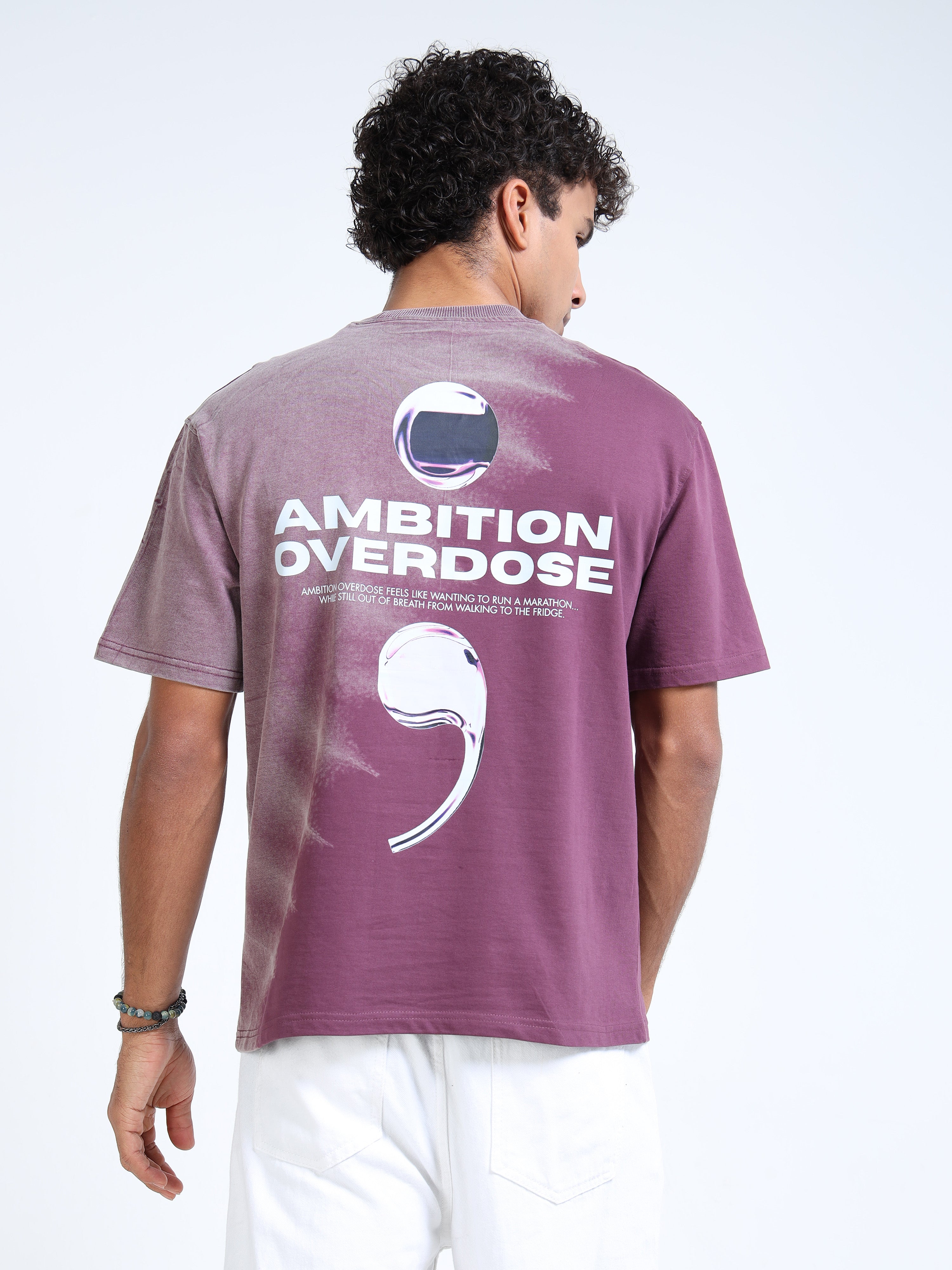Dark Dusk Dual Washed Oversized T-Shirt