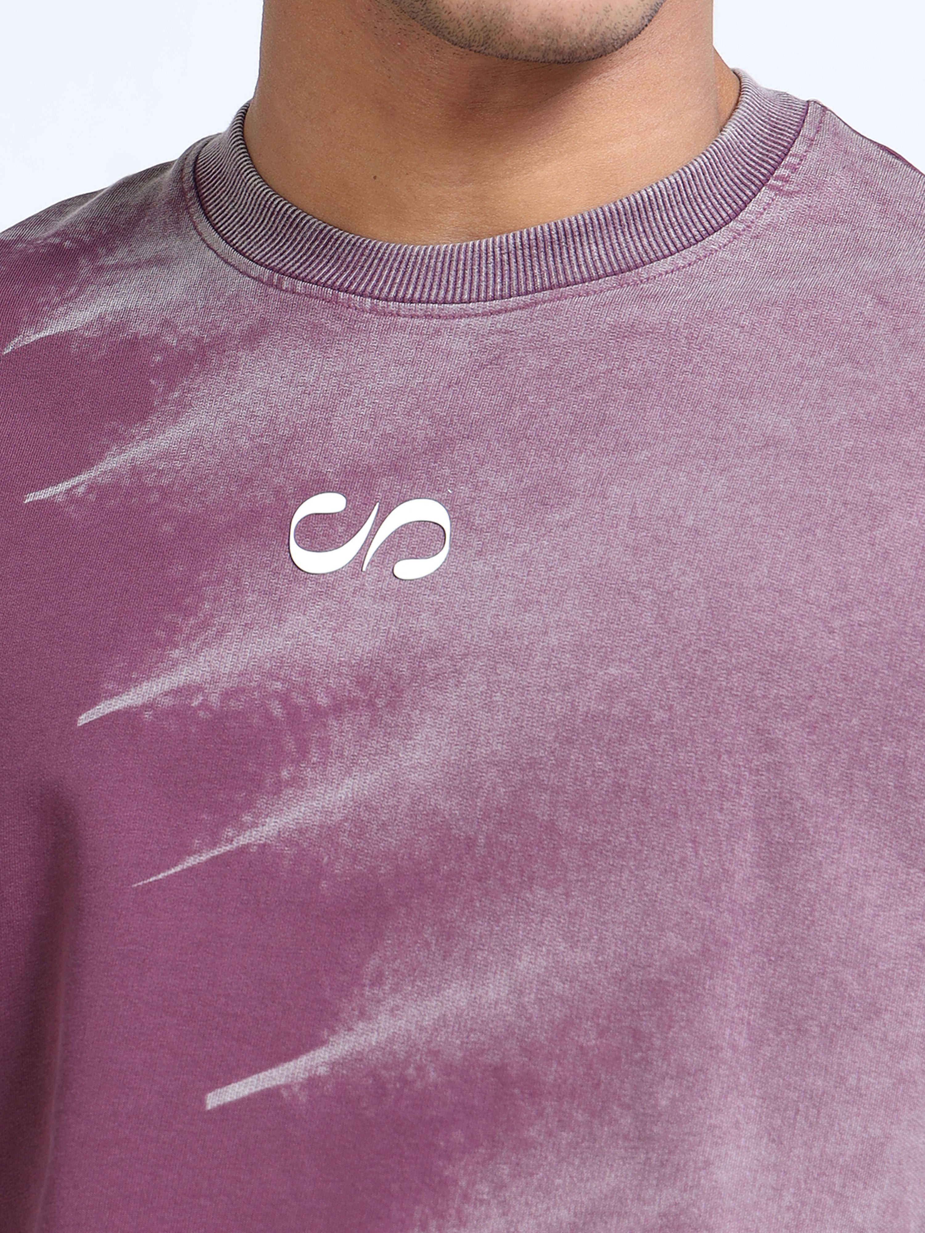 Dark Dusk Dual Washed Oversized T-Shirt
