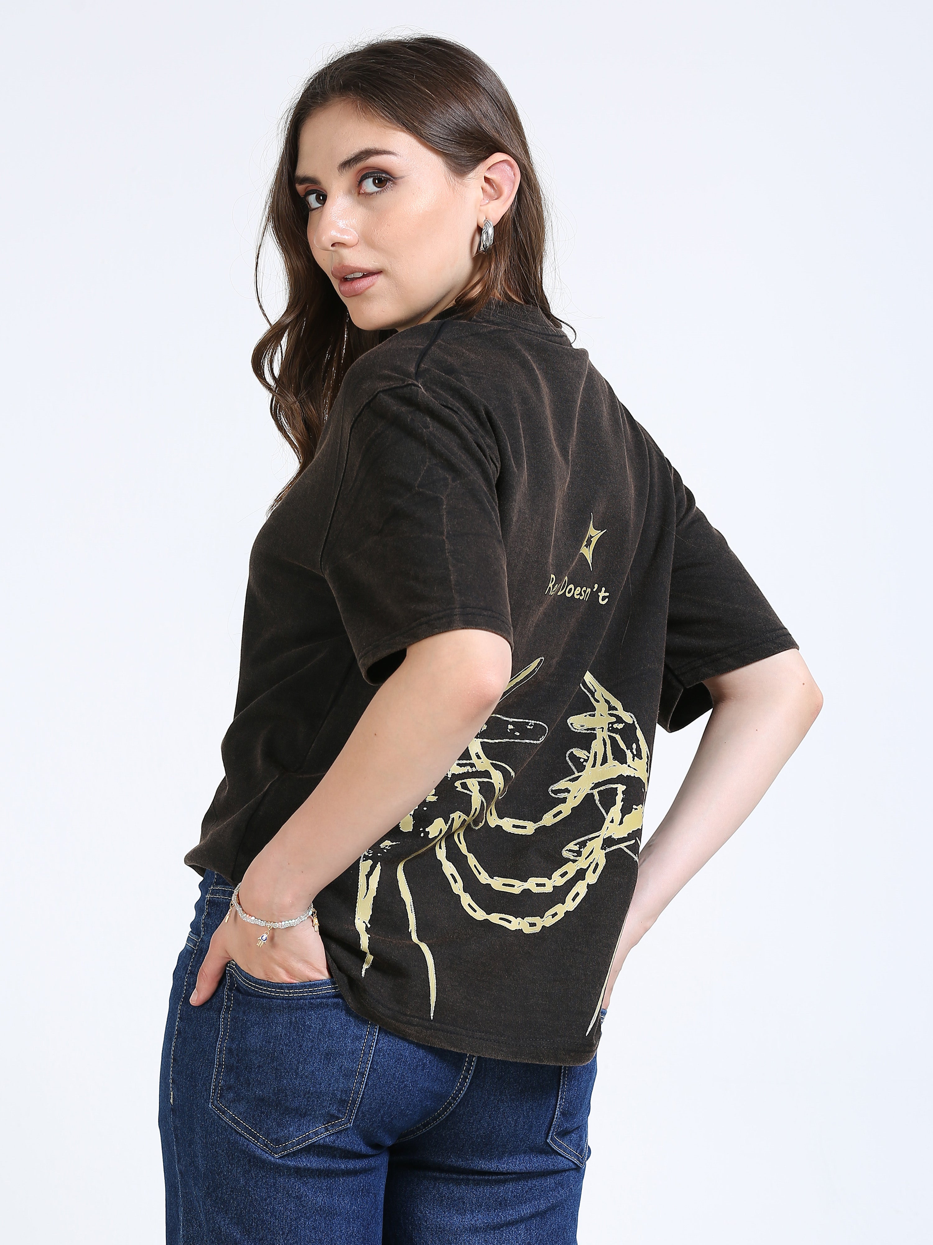 Black Vintage Washed Oversized T-Shirt