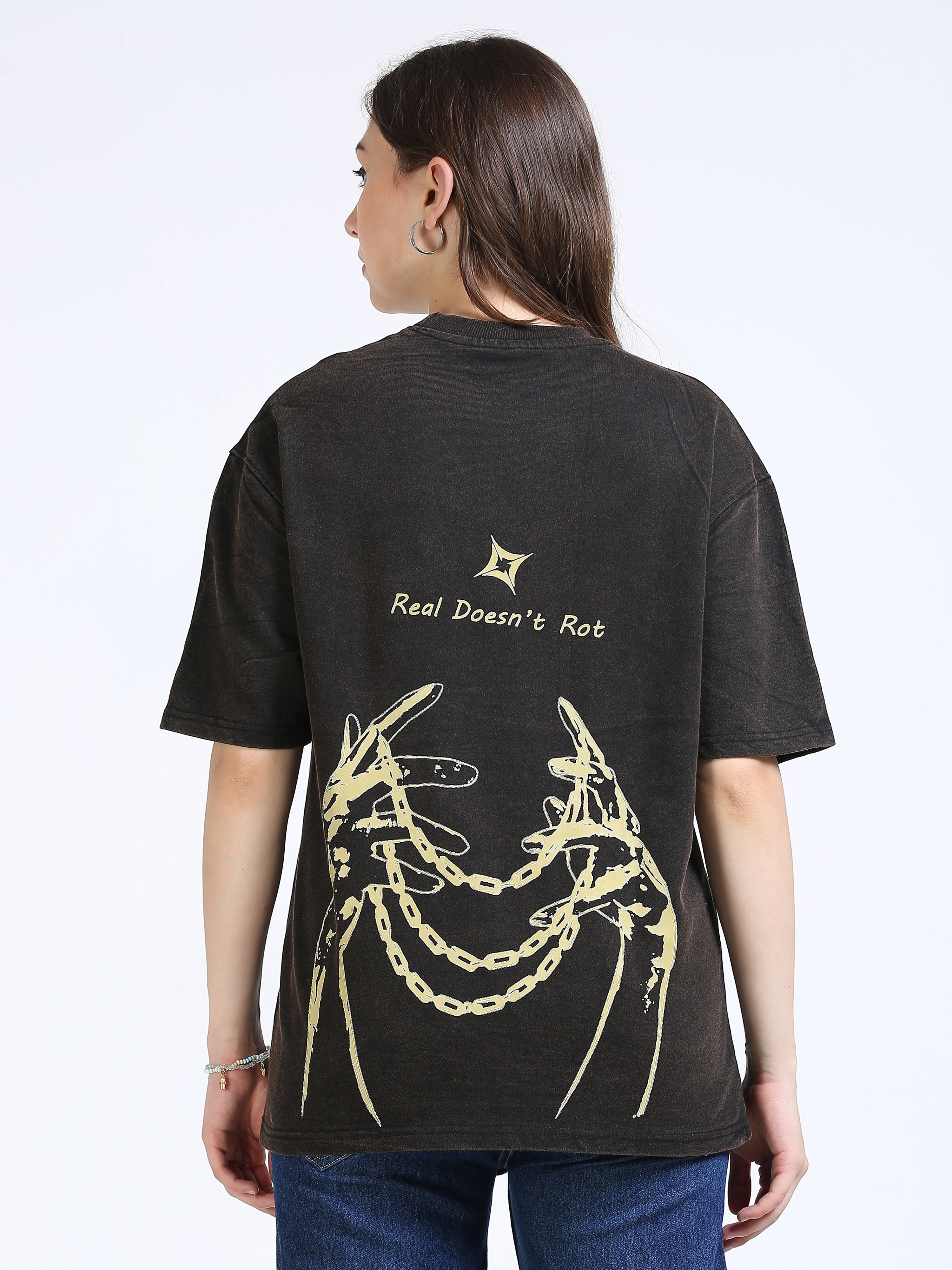Black Vintage Washed Oversized T-Shirt