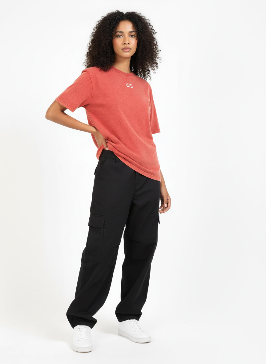 Brick Vintage Washed Oversized T-Shirt