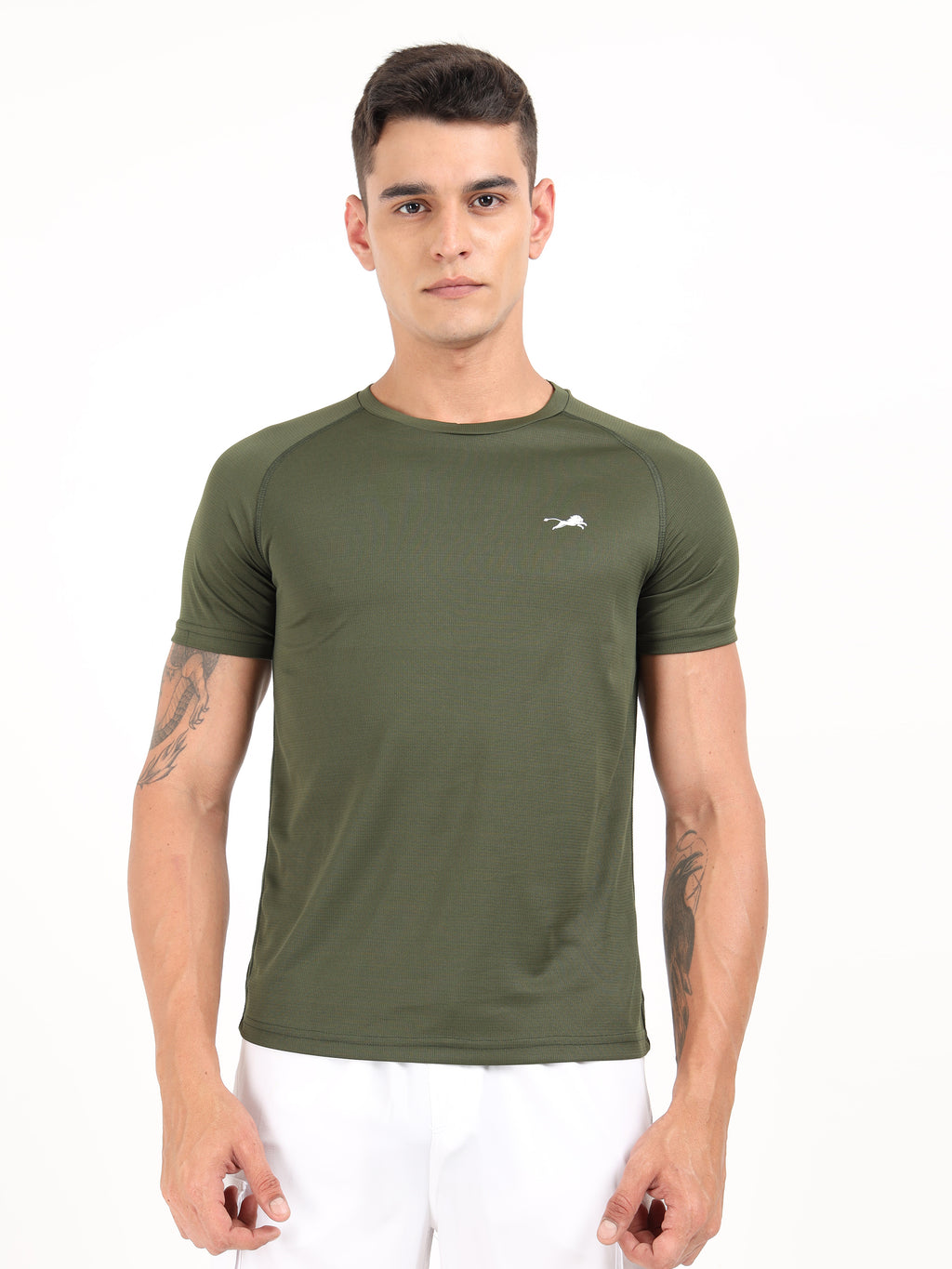 Olive Green Dry Fit T-Shirt