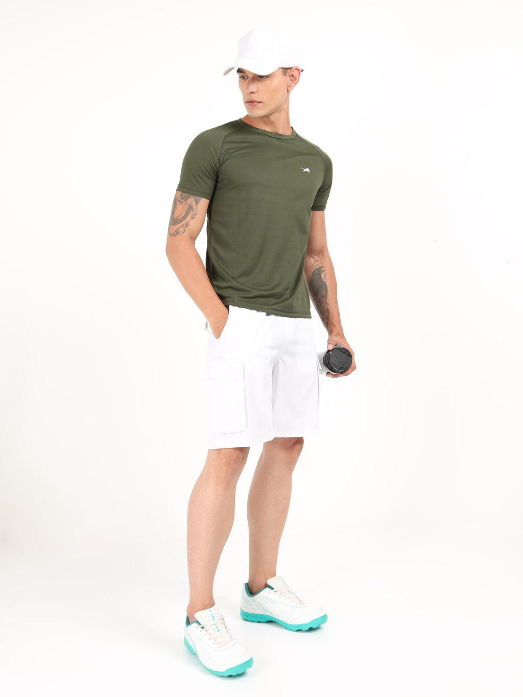 Olive Green Dry Fit T-Shirt