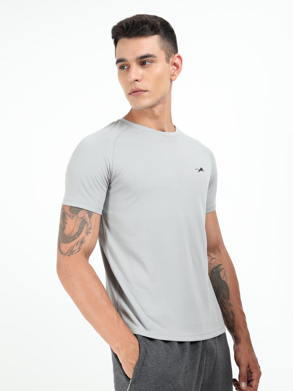 Grey Dry Fit T-Shirt