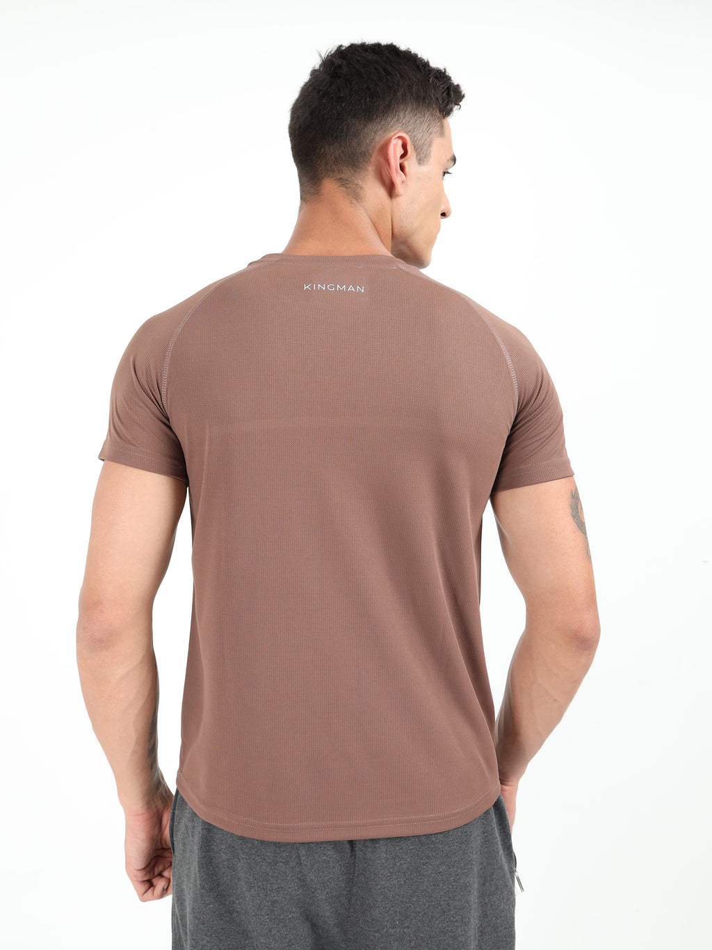 Brown Dry Fit T Shirt