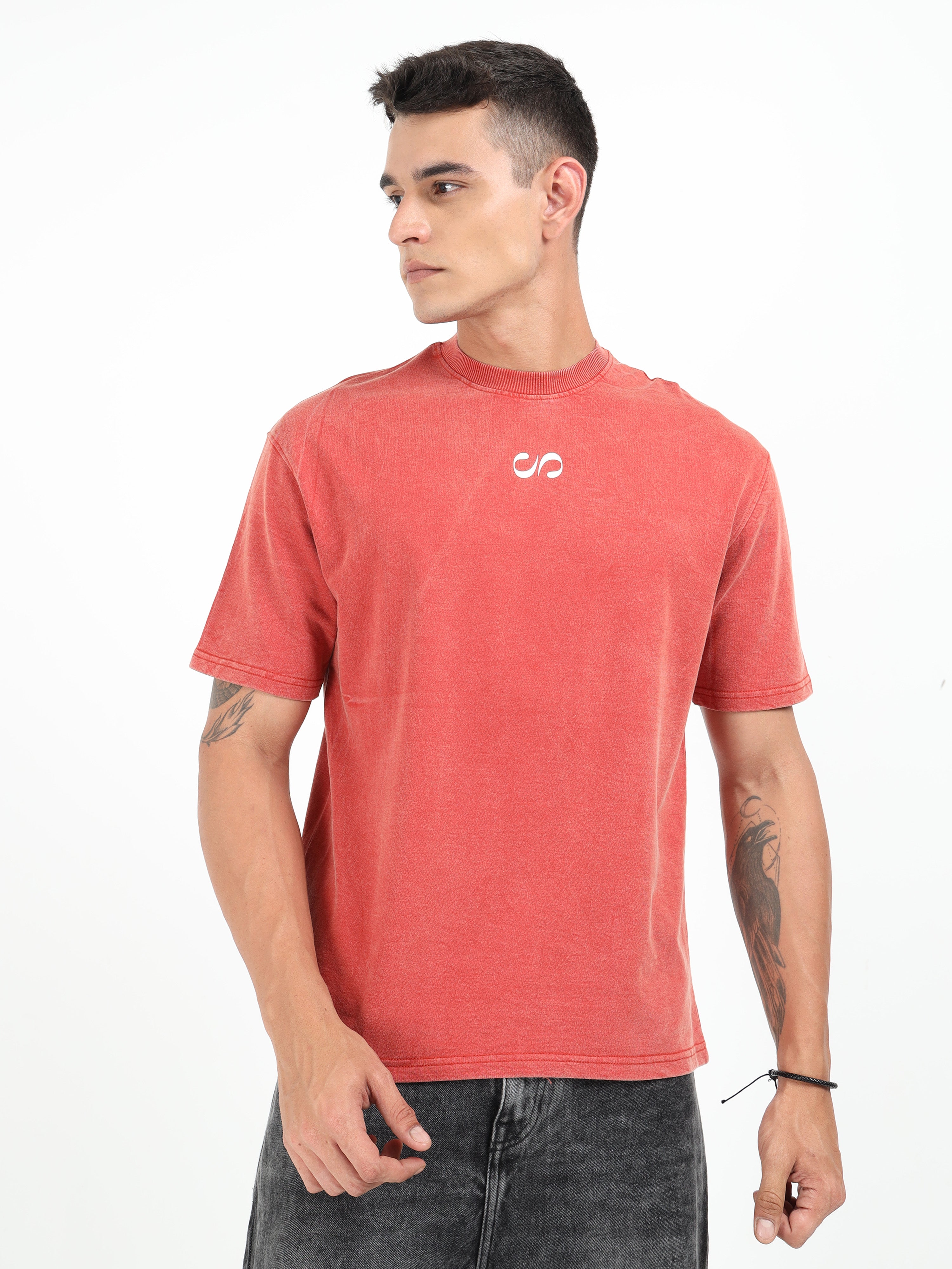Brick Vintage Washed Oversized T-Shirt