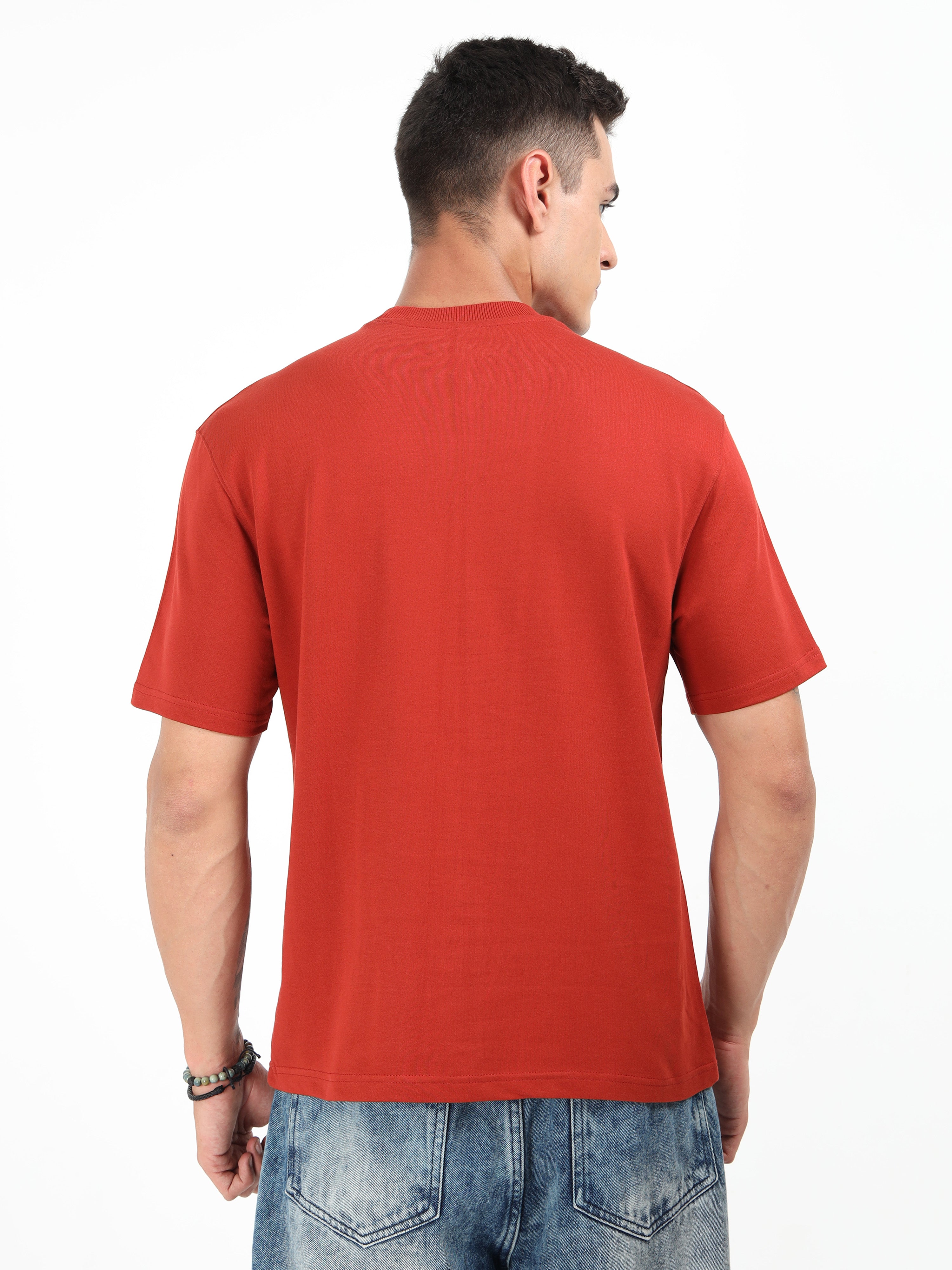 Terracotta Solid Oversized Tee