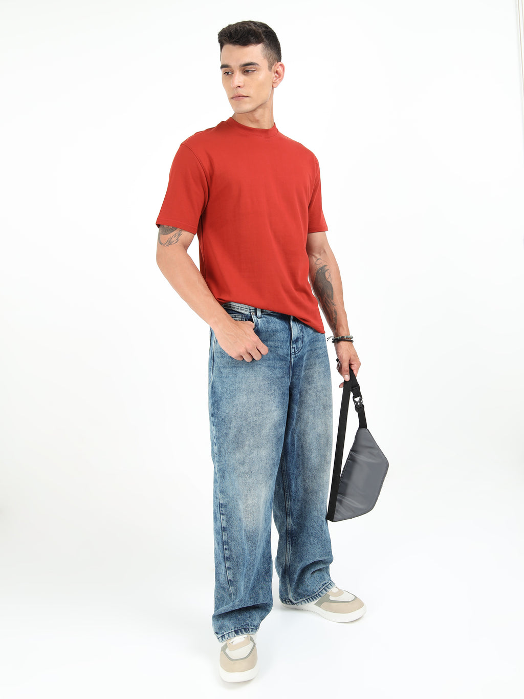 Terracotta Solid Oversized Tee