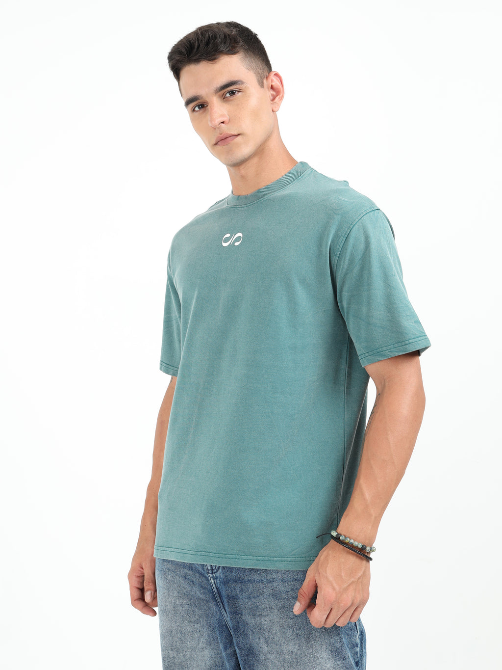 Pine Green Vintage Washed Oversized T-Shirt