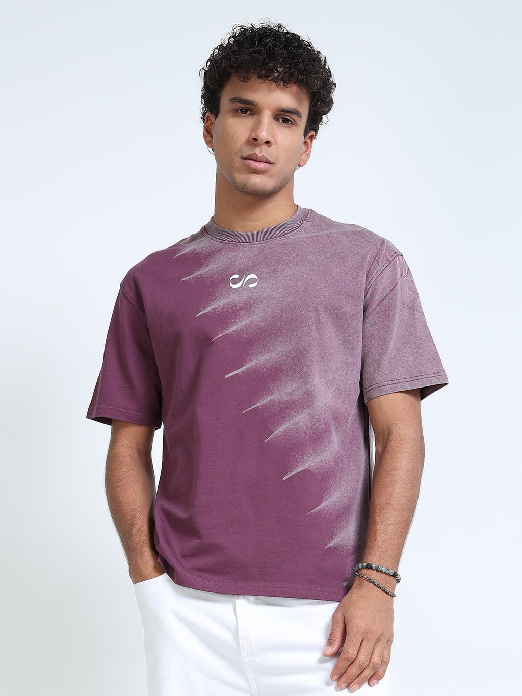Dark Dusk Dual Washed Oversized T-Shirt