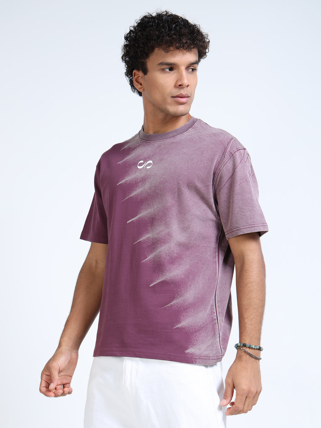 Dark Dusk Dual Washed Oversized T-Shirt
