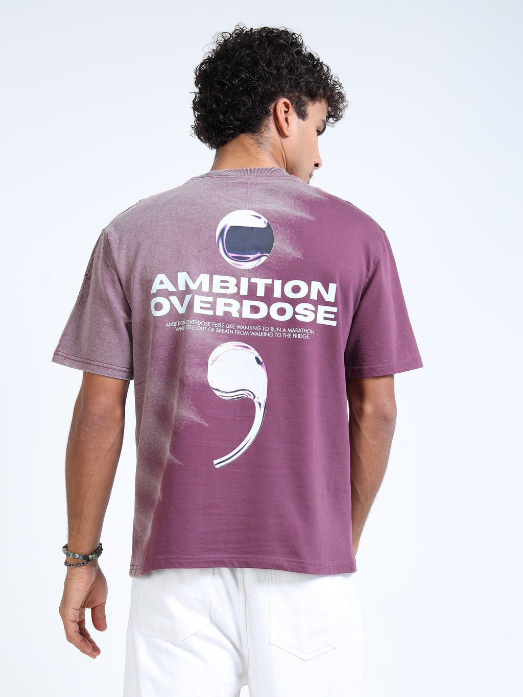 Dark Dusk Dual Washed Oversized T-Shirt
